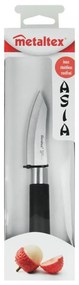 Coltello per verdure in acciaio inox, lunghezza 19 cm Asia - Metaltex