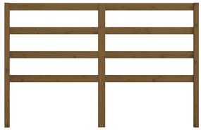 Testiera per letto miele 156x4x100 cm in legno massello di pino