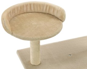 Albero per gatti con tiragraffi in sisal 95 cm beige