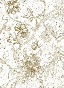 Coordonne Carta da parati Neo-Mithology - Gold