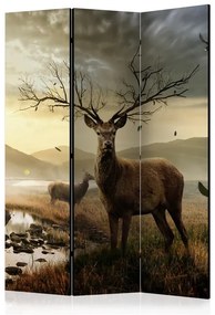 Paravento Deers by mountain stream [Room Dividers]