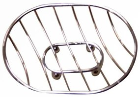 Portasapone in filo 11x13,3 cm cromo lucido