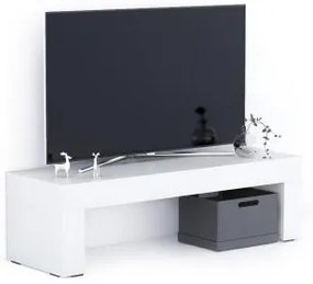 Porta Tv Evolution 120x40, Bianco Frassino