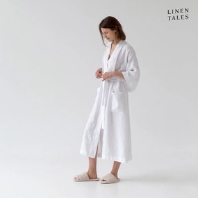 Vestaglia di lino bianca taglia S/M White - Linen Tales