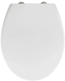 WENKO 22973100-WC sedile WC DELOS 44,5x37,5 cm bianco/argento