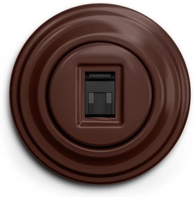 Kliklap - Presa dati in stile retrò con cornice marrone