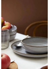 Set da tavola 12 pezzi grigio/porcellana