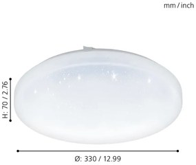 Eglo 97878 - Plafoniera LED FRANIA-S LED/17,3W/230V