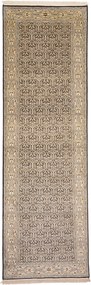 Cashmere Silk Tappeto orientale 90 x 300 Beige (Indian) Annodato A Mano