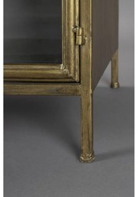 Vetrina dorata in metallo 100x80x38,5 cm Gertlush – Dutchbone