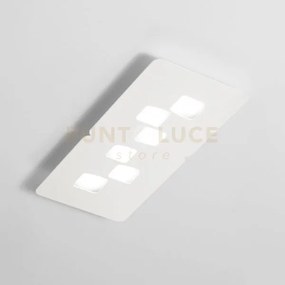 Bilbao p/m - plafoniera bianco  6 luci attacco gx53 65cm