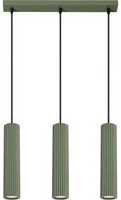 Sollux SL.1613 - Lampadario a sospensione con filo KARBON 3xGU10/10W/230V verde