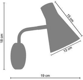 Tosel  Applique Applique tondo metallo bianco avorio  Tosel