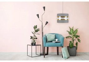 Lampadario a sospensione con filo LIND 1xE27/60W/230V grigio