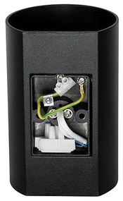 Applique da parete rotonda di design nera - Sabbir