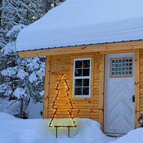 Albero luminoso 110 lampadine bianco caldo H 105 cm