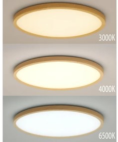 Plafoniera LED/18W/230V 3000/4000/6500K Ø 23 cm beige
