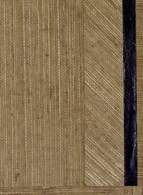 CMO Paris Carta da parati Sisal Carre - Tabac/ Noir
