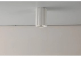 Plafoniera LED GU10 e GU5.3 Rotonda in Gesso Pitturabile Ø70x110mm Materiale Gesso