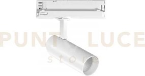 Faro binario led action bianco in alluminio 13w 1175lm 3000k 21,7x1...