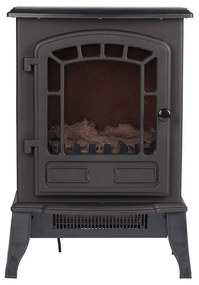 Camino Elettrico Decorativo da Parete Classic Fire Torino Nero 2000 W 56,5 x 24 x 38 cm