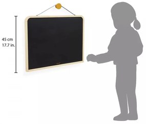 Lavagna a due lati in legno da parete