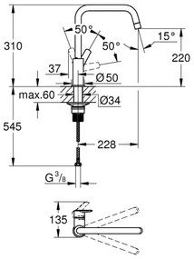 GROHE 30470000 - Miscelatore per lavello START, cromo lucido
