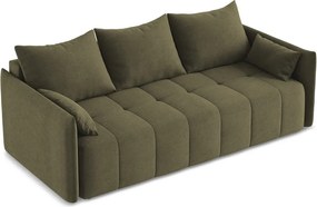 Divano color kaki allungabile/con contenitore 225 cm Moku – Makamii