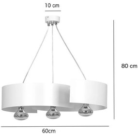 Lampadario a Sospensione VIXON 3 White o Black