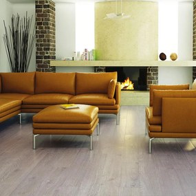 Pavimento SPC passaggio intenso Limoges Rovere Tortora Sp 5 mm con sottopavimento integrato 2.196 m²