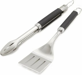 Set 2 Pezzi Accessori per Barbecue Pinza e Paletta