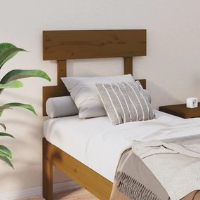 Testiera Per Letto Ambra 103,5x3x81cm İn Legno Massello Di Pino /