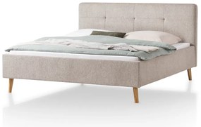 Letto matrimoniale imbottito grigio/marrone rete non inclusa 180x200 cm Smart – Meise Möbel