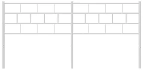 Testiera in metallo bianco 193 cm