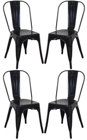 AGATHA - Set 4 sedie industrial