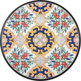 Set Bistrot Tavolo Mosaico 60 Cm Con 2 Sedie Pieghevoli Santorini Bizzotto