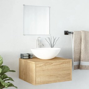 Set Mobili Da Bagno 2 Pz Rovere İn Legno Multistrato /