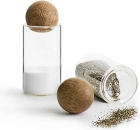 Saliera e pepiera Oval Oak – Sagaform