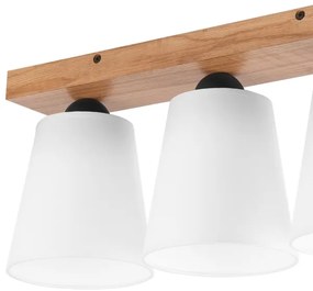 Lampadario a plafone LULA 3xE27/60W/230V quercia