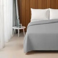 Trapuntino singolo grigio microfibra
