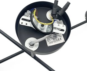 Brilagi - Lampadario da soffitto MALIVA 4xE14/15W/230V nero/trasparente