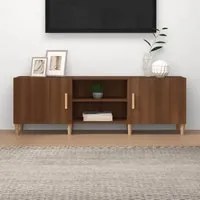 Mobile Porta TV Rovere Marrone 150x30x50cm in Legno Multistrato cod mxl 25295