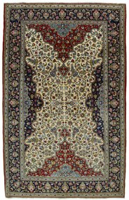 Ghom Tappeto persiano 150x240 Beige (Iran) Annodato A Mano