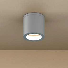 Applique da soffitto IP54 GU10 in Alluminio e Vetro - Grigia Colore del corpo Grigio