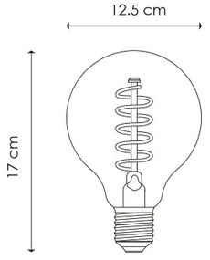 Lampadina LED dimmerabile VINTAGE EDISON G125 E27/4W/230V 2200K