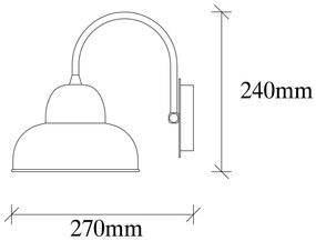 Lampada da parete dorata Berceste – Opviq lights