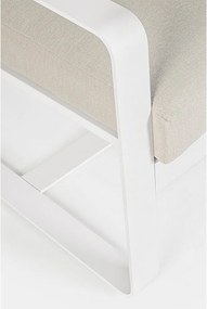 Divano da giardino bianco in alluminio Merrigan – Bizzotto