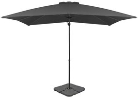 Parasole Da Giardino Con Base Portatile Antracite /