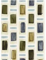 Élitis Carta da parati Ornements - Beige/ Blau
