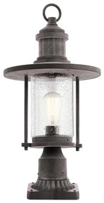Kichler KL-RIVERWOOD3-M - Lampada da esterno RIVERWOOD 1xE27/60W/230V IP44 nero